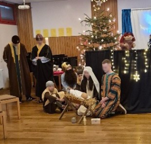 Die Weihnachtsgeschichte als Handpuppenspiel